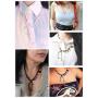 Jane Stone Dinosaur Vintage Necklace Short Collar Fashion Costume Jewelry for Women Teens