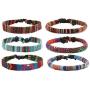 HZMAN Mix 6 Wrap Bracelets Men Women, Hemp Cords Ethnic Tribal Bracelets Wristbands