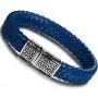 FIBO STEEL Stainless Steel Magnetic Clasp Braided Leather Bracelet for Men Cuff Bracelet 7.5-8.5 inches FIBO STEEL Stainless Steel Magnetic Clasp Braided Leather Bracelet for Men Cuff Bracelet 7.5-8.5 inches