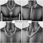 TIASRI Heavy Mens Lion Pendant 100% Stainless Steel Jewelry High Polishing Cuban Miami Link Chain Big Lion Pendant