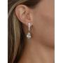 Mariell Pear-Shaped Cubic Zirconia Drop Earrings with Tapered Top - Great for Brides, Proms & Bridesmaids