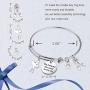 SIDIMELO Infinity Collection Sister Charm Bangle Bracelet Perfect Jewelry Gifts for Sister