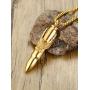 The Eagle Bullet Shape Pendant Necklace for Men
