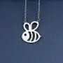 SIDIMELO Bumble Bee Pendant Necklace Gifts Honey Bee Hive Necklace for Women Wife Daughter Funny Jewelry