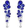 EVER FAITH Womens Austrian Crystal Gorgeous Tear Drops Wedding Dangle Pierced Earrings