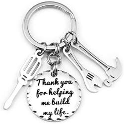 Stainless Steel Inpirational Mantra Lovers Couple Husband Wife Birthday Keychain Pendant Gift