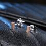 Titanium Stud Earrings for Women Men, Hypoallergenic Simple Geometric Small Stud Earring Tiny Square Stud Earrings Mini Cartilage Earrings