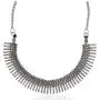 Sansar India Oxidized Silver Plated Kolhapuri Choker Necklace for Girls and Women Sansar India Oxidized Silver Plated Kolhapuri Choker Necklace for Girls and Women