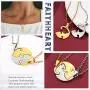 FaithHeart Yin Yang Necklace, Personalized Engraving Stainless Steel/18K Gold Plated Puzzle Pendant Jewelry for Couples with Adjustable Rolo Chain FaithHeart Yin Yang Necklace, Personalized Engraving Stainless Steel/18K Gold Plated Puzzle Pendant Jewelry for Couples with Adjustable Rolo Chain