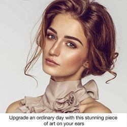 Bohemian Hibiscus Flower Earrings for a Perfect & Delicate Woman or Wife, Never Rust 925 Sterling Silver and Marcasite Hypoallergenic Studs | Free Breathtaking Gift Box for Special Moments of Love