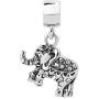 Q&Locket Elephant Charms Dangle Animal Beads for Bracelets
