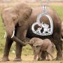 ZGBY Elephant Mother Daughter Necklace Gifts 925 Sterling Silver Love You More Lucky Elephant Necklace Cute Jewelry for Women Girls