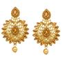 Bindhani Indian Style Bollywood Jewellery Hair Accessories Maang Tika Headpiece Bridal Bridesmaid Wedding Traditional Bahubali Gold Plated Chandbali Kundan Earrings Mang Tikka Jewelry For Women