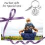 Eigso Mom Dad Memorial Keychain God Has You in His Arms I Have You in My Heart Memorial Gift Loss of Father Mother Remembrance Keyring