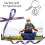 Eigso Mom Dad Memorial Keychain God Has You in His Arms I Have You in My Heart Memorial Gift Loss of Father Mother Remembrance Keyring