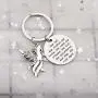 BAUNA Phoenix Encouragement Keychain Phoenix Jewelry for Friends She Fell She Broke and Then She Rose Again Phoenix Charms