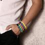 Jakob Miller 5Pcs Silicone Medical Alert Bracelet Blood Thinner Diabetes Warfarin Medical Alert ID Wristband