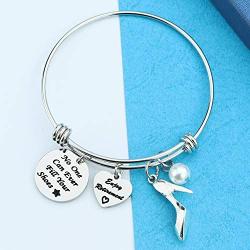 HN HNHB Retirement Gift No One Can Ever Fill Your Shoes Charm Bangle Bracelet Enjoy Retirement Jewelry Gift for Coworker, Teacher, Friends