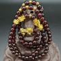 Homelavie Feng Shui Crystal Multilayer Red Bead Bracelet with Golden Pi Xiu/Pi Yao Lucky Wealthy Amulet Brecelet Jewelry
