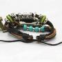 NICEMOVIC Bohemian Multi-Layer Braided Leather Bracelet