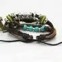 NICEMOVIC Bohemian Multi-Layer Braided Leather Bracelet NICEMOVIC Bohemian Multi-Layer Braided Leather Bracelet