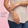 PANDORA Jewelry Moments Pave Heart Clasp Snake Chain Cubic Zirconia Bracelet in Rose