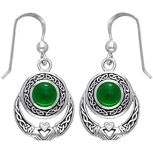 KWUNCCI Celtic Knot Claddagh Dangle Drop Earrings Sterling Silver Plated Irish Earrings for Women Girls KWUNCCI Celtic Knot Claddagh Dangle Drop Earrings Sterling Silver Plated Irish Earrings for Women Girls