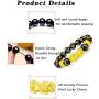 JEWPARK 1-4 Pcs Feng Shui Good Luck Bracelets for Men Women Obsidian Bead Dragon Lucky Charm Bracelet Pixiu Pi Yao Attract Wealth Money Feng Shui Jewelry