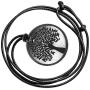 Wallystone Gems Shungite Pendant Engraving Sacred Geometry EMF Neutralizer