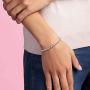 Pandora Jewelry Beads and Pave Cubic Zirconia Bracelet in Sterling Silver