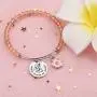 AKTAP Ohana Bracelet Ohana Forever for Always Ohana Jewelry with Hibiscus Flower Charm