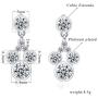 Deelan Mickey Jewelry Stud Earrings For Women Mouse Drop Dangle Charm Rose Gold Platinum Plated Zircon Earring