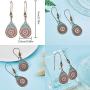 4 Pair Bohemian Vintage Earrings Dangle Drop Earring Jewelry Accessories for Women Girl Supplies