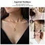 SANNYRA Layered Coin Necklace 14K Gold Plated Paperclip Link Chain Medallion Pendant Necklace Jewelry Gift for Women SANNYRA Layered Coin Necklace 14K Gold Plated Paperclip Link Chain Medallion Pendant Necklace Jewelry Gift for Women