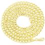 Nuragold 10k Yellow Gold 4.5mm Cuban Curb Link Chain Bracelet, Womens Mens Lobster Lock 7'' 7.5'' 8'' 8.5'' 9''