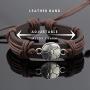 Sports Leather Wrap Bracelets for Men Teen Soccer Football Charm Bracelet