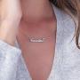 MyNameNecklace Small Name Necklace - Small Carrie Pendant - Custom Personalized Nameplate Inscription Jewelry for Women