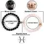 Magnetic Couple Bracelets King&Queen Crown Couple Bracelets His and Her Friendship 8mm Beads Bracelet