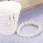 Finrezio Faux Pearl Crystal Necklace Earring Bracelet Set for Women Wedding Bridal Jewelry Finrezio Faux Pearl Crystal Necklace Earring Bracelet Set for Women Wedding Bridal Jewelry