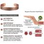 MagEnergy Copper Bracelet for Men Life of Tree Magnetic Therapy Bracelet Viking Jewelry 7.5inches Adjustable
