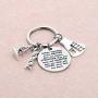 WSNANG Biology Chemistry Keychain Always Remember You are Braver Stronger Smarter Than You Think Keychain Future Chemist Gift Scientist Biology Student Graduation Gift