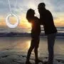 Sterling Silver Circle of Life Urn Necklaces for Ashes Cremation Jewelry Eternity Heart Urn Pendant Necklace for women