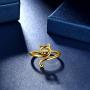 beautlace Cute Cat Adjustable Rings 18K Gold/Silver/Black Gun Plated Lovely Cats Animals Open Ring Jewelry for Women KR0029