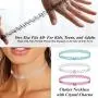 BodyJ4You 12PC Choker Necklace Set Aqua White Pink Stretch Elastic Jewelry Women Girl Kids Gift Pack BodyJ4You 12PC Choker Necklace Set Aqua White Pink Stretch Elastic Jewelry Women Girl Kids Gift Pack