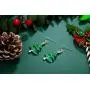 RareLove Green Christmas Tree with Star Red Rhinestone Pierced Dangle Earrings CZ Crystal Silver Plated Alloy Holiday For Women Girls RareLove Green Christmas Tree with Star Red Rhinestone Pierced Dangle Earrings CZ Crystal Silver Plated Alloy Holiday For Women Girls