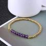 KELITCH Created Turquoise Beaded Bracelet Handmade Braided Stretch Bracelets Cuff Fashion Jewelry