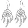 INFUSEU Sterling Silver Lotus Flower Dream Catcher Dangle Earrings for Women Charms Drop Earring INFUSEU Sterling Silver Lotus Flower Dream Catcher Dangle Earrings for Women Charms Drop Earring