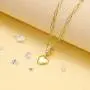 SELENECHEN Earrings Star Moon Heart Chunky Hoop Necklace Heart Clip Chain Cubic Zirconia