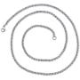 Peora 2mm Stainless Steel Rolo Chain Necklace Available in 16, 18, 20 and 22 inch Length