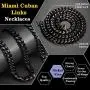 ROWIN&CO Mens Chain Black Heavy Big 316L Stainless Steel Miami Cuban Link Necklace Hip hop Jewelry Choker Chain, 15mm Width/ 18 20 22 24 26 30 35 inch Lengths, (with Gift Box) ROWIN&CO Mens Chain Black Heavy Big 316L Stainless Steel Miami Cuban Link Necklace Hip hop Jewelry Choker Chain, 15mm Width/ 18 20 22 24 26 30 35 inch Lengths, (with Gift Box)